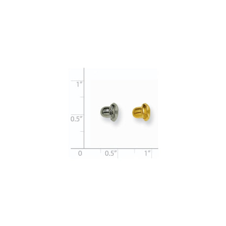 Inverness 6 pair (3Gold-plated, 3 316-Stainless Steel) Clutches
