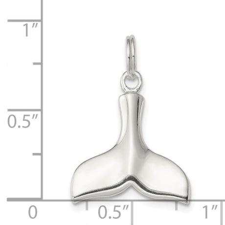 Sterling Silver Whale Tail Charm