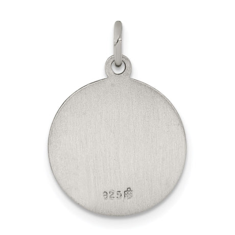 Sterling Silver Antiqued Saint Matthew Medal