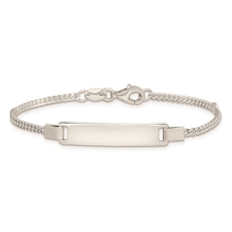 Sterling Silver Adjustable Baby ID Bracelet