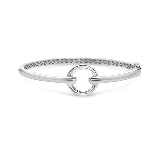 Silver Circular Spear Bangle