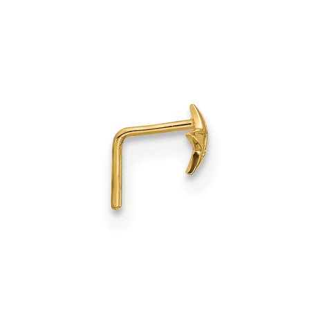14k 23 Gauge CZ Star Nose Stud