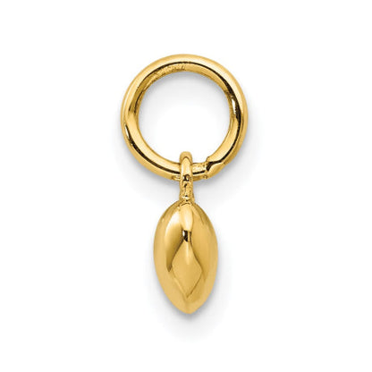 14K Polished 3-D Puffed Heart Charm