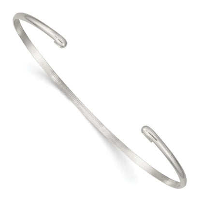 Sterling Silver 7inch Interchangable 2mm Cuff Bangle