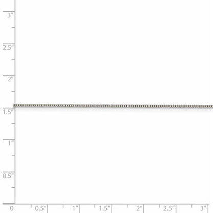 Sterling Silver Rhodium-plated .8mm Box Chain