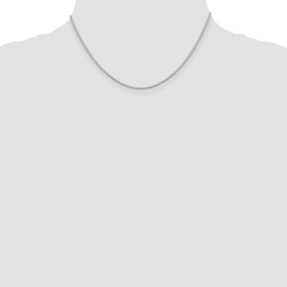 Sterling Silver Rhodium-plated 1.1mm Box Chain