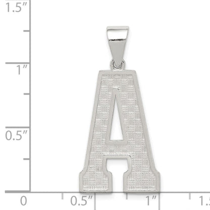 Sterling Silver Letter A Initial Pendant