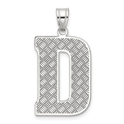 Sterling Silver Letter D Initial Pendant