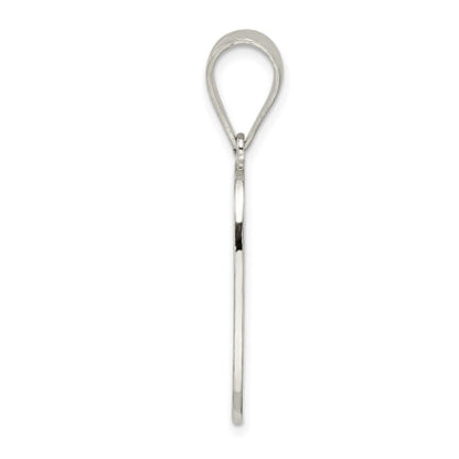 Sterling Silver Letter D Initial Pendant