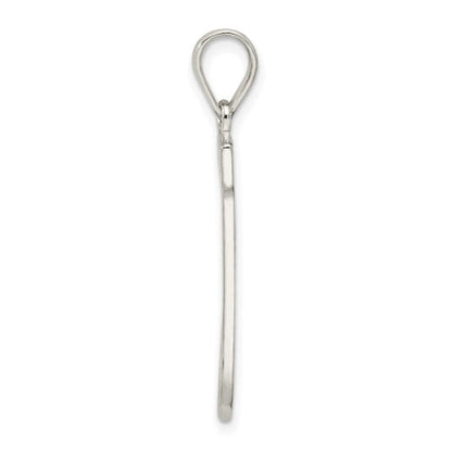 Sterling Silver Letter J Initial Pendant