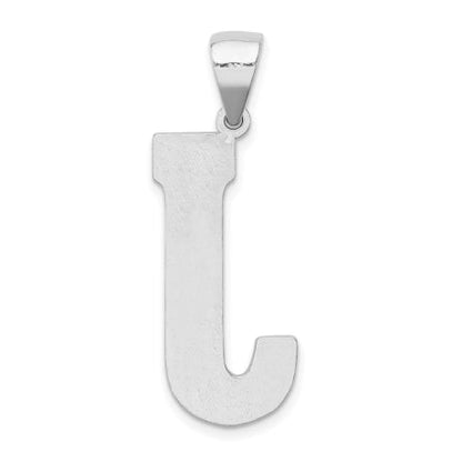Sterling Silver Letter J Initial Pendant