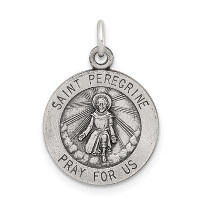 Sterling Silver St. Peregrine Medal