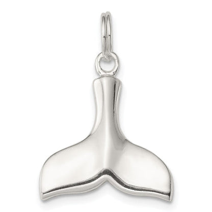 Sterling Silver Whale Tail Charm