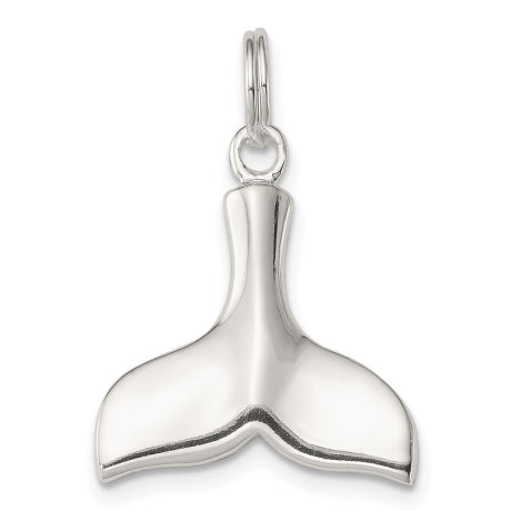Sterling Silver Whale Tail Charm