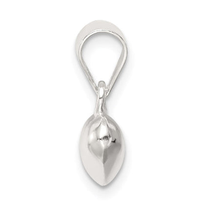 Sterling Silver Puff Heart Pendant