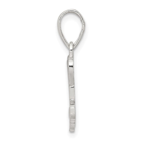 Sterling Silver Polished We Love You Mom Pendant