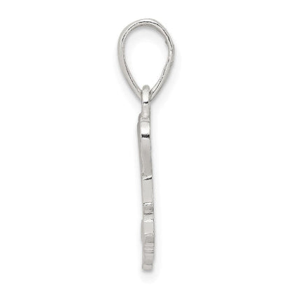 Sterling Silver Polished We Love You Mom Pendant