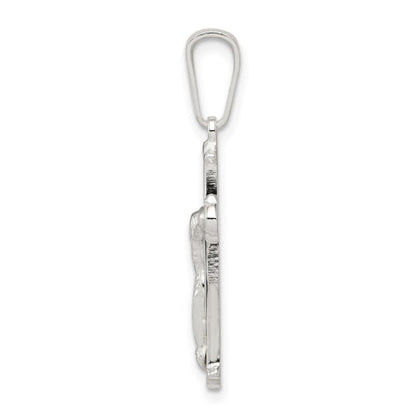 Sterling Silver Polished Crucifix Pendant