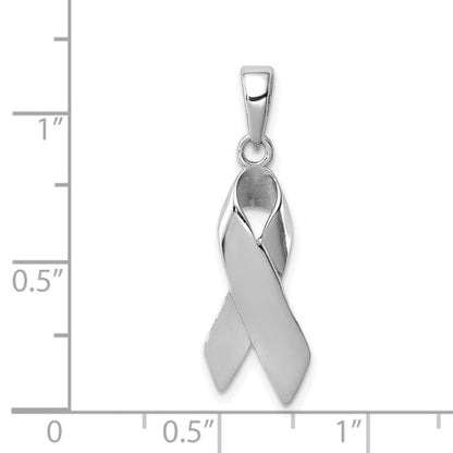 Sterling Silver Cancer Awareness Ribbon Charm