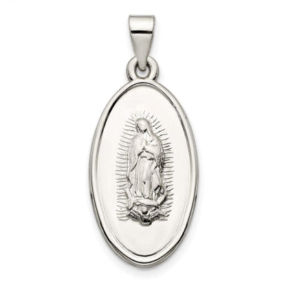 Sterling Silver Mary Medal Pendant