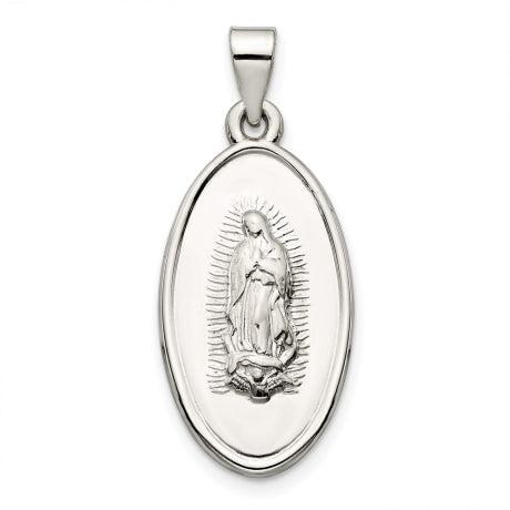 Sterling Silver Mary Medal Pendant