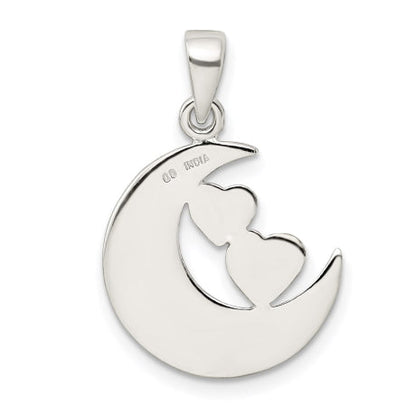 Sterling Silver & Rose Tone Enamel ALWAYS SISTER..FRIEND Pendant