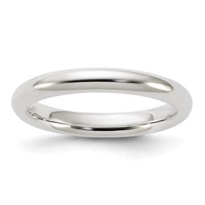 Sterling Silver 3mm Comfort Fit Size 5.5 Band