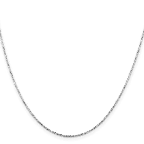 Sterling Silver Rhodium-plated 1mm Cable Chain