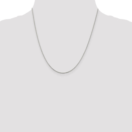 Sterling Silver 1.1mm Diamond-cut Rope Chain