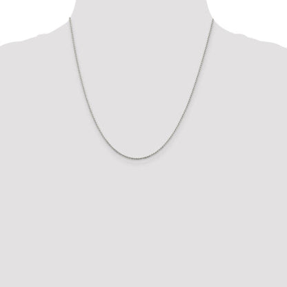 Sterling Silver 1.1mm Diamond-cut Rope Chain