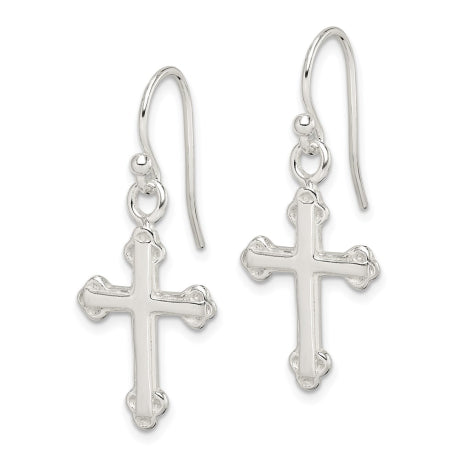Sterling Silver Cross Earrings