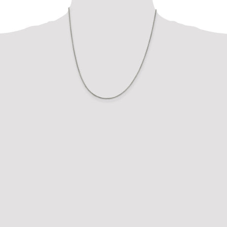 Sterling Silver 1.25mm Round Box Chain