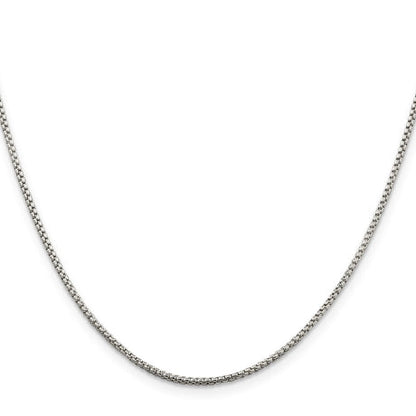 Sterling Silver 1.5mm Round Box Chain