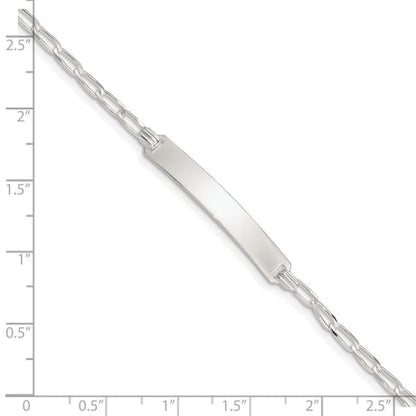 Sterling Silver Open Link ID Bracelet