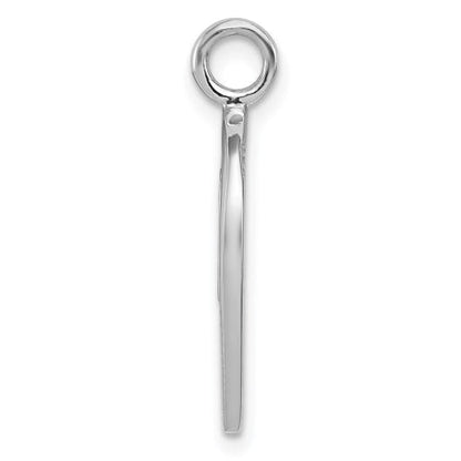 Sterling Silver Rhodium-plated Heart Pendant