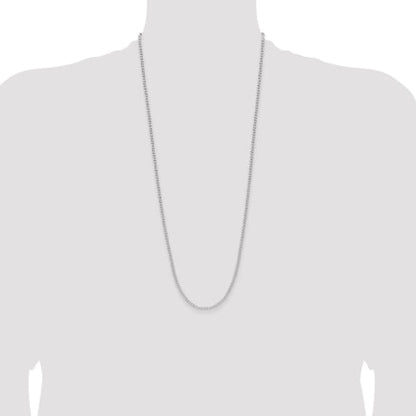 Sterling Silver 3.0mm Open D/C Curb Chain