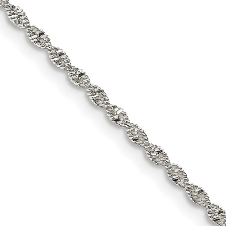 Sterling Silver 1.65mm Twisted Herringbone Chain