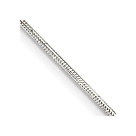 Sterling Silver 1.2mm Patterned Diamond-cut Snake Chain