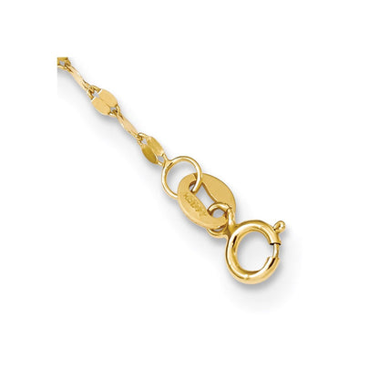 14k Polished Triple Strand Necklace