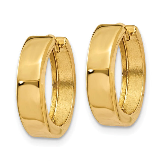 14k Round Hinged Hoop Earrings